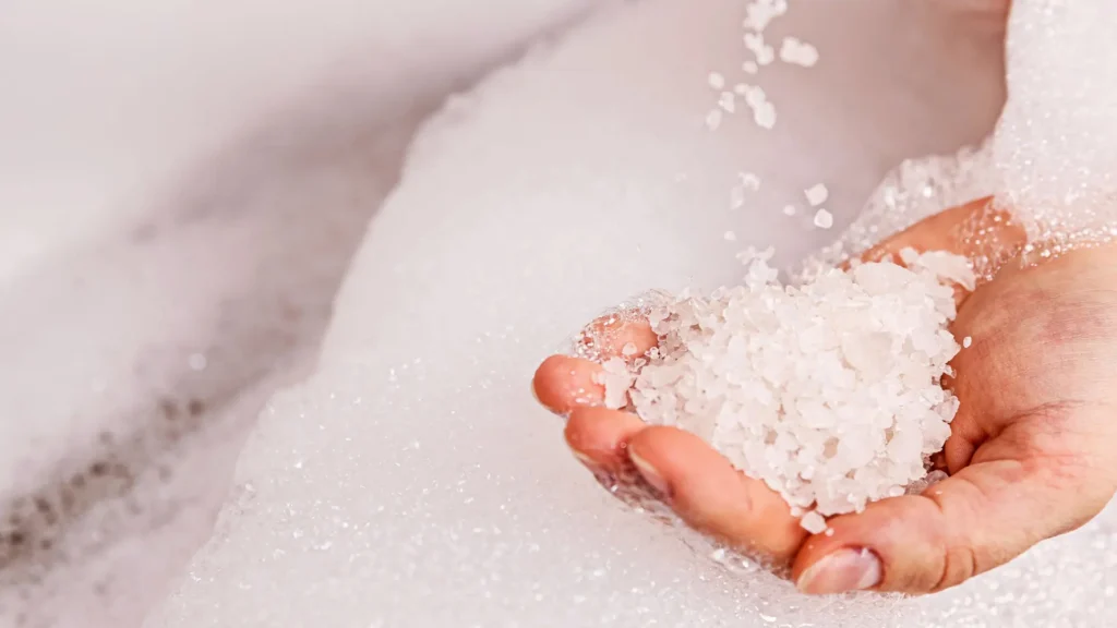 epsom salt with ice bath